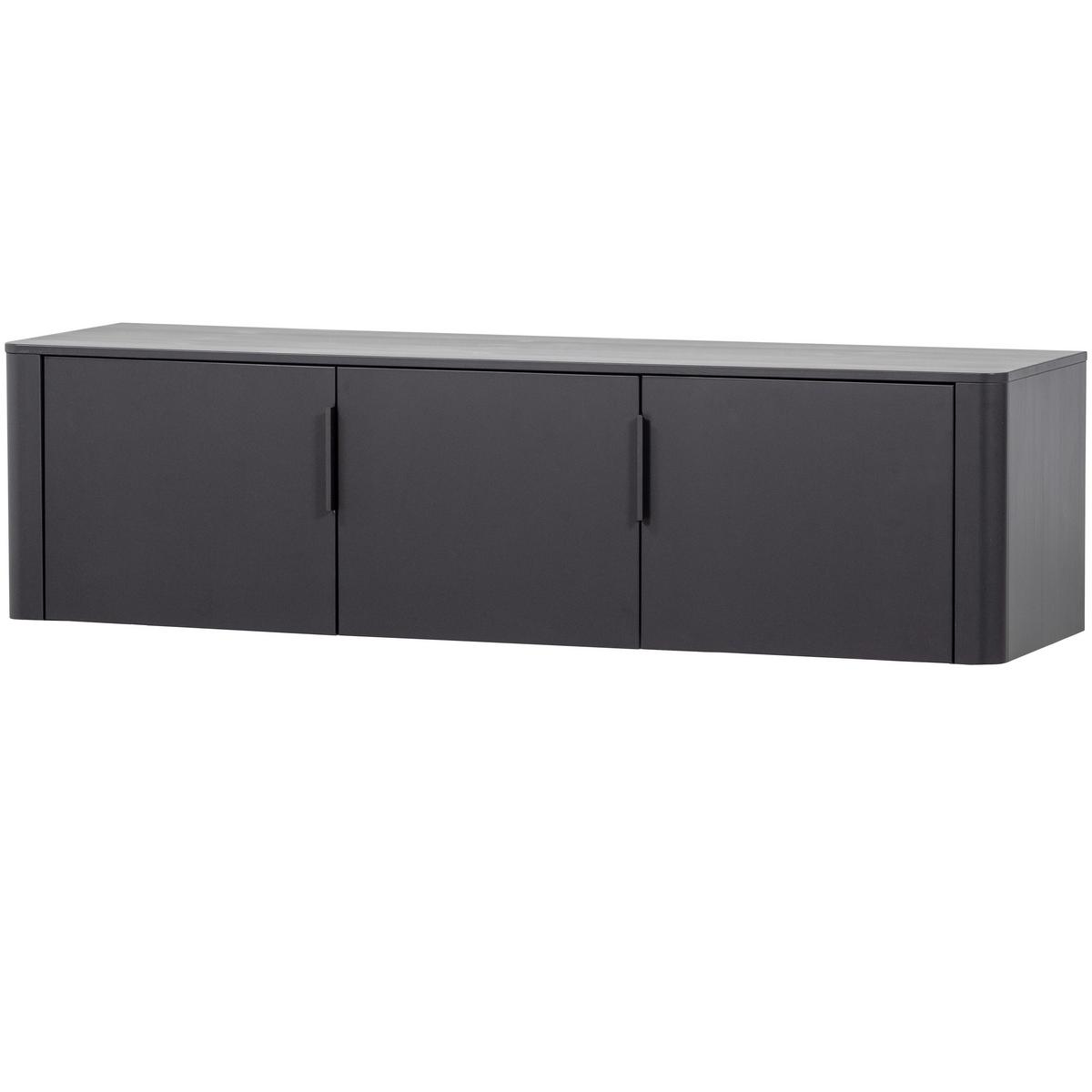 LOWBOARD Gunnar Schwarz B: 154cm - Schwarz, Design, Holz (154/56/44cm) - Livetastic