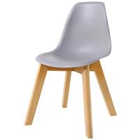Dětská židle STEVE šedá - šedá, Moderní, dřevo/plast (32/57/32cm) - Based