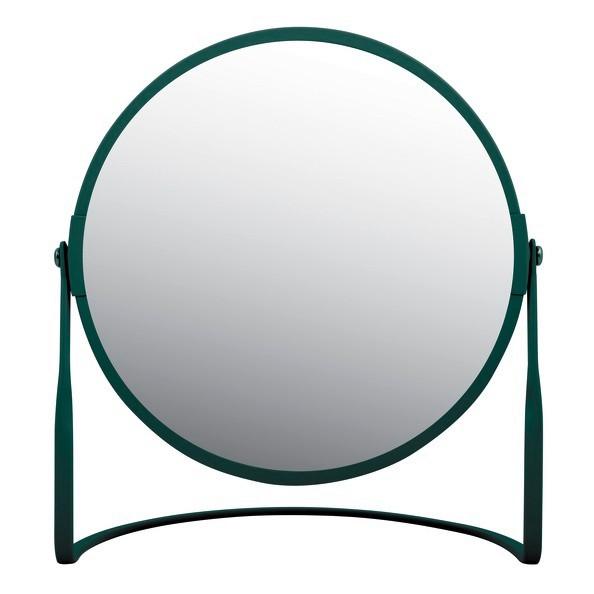 Standspiegel Akira Matt Dark-Green - Dunkelgrün, Basics, Glas (18,4/10,5/20cm)