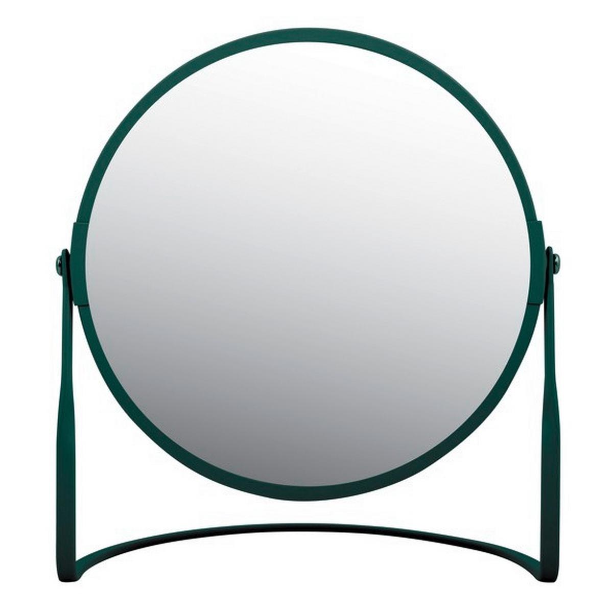 Standspiegel Akira Matt Dark-Green - Dunkelgrün, Basics, Glas (18,4/10,5/20cm)
