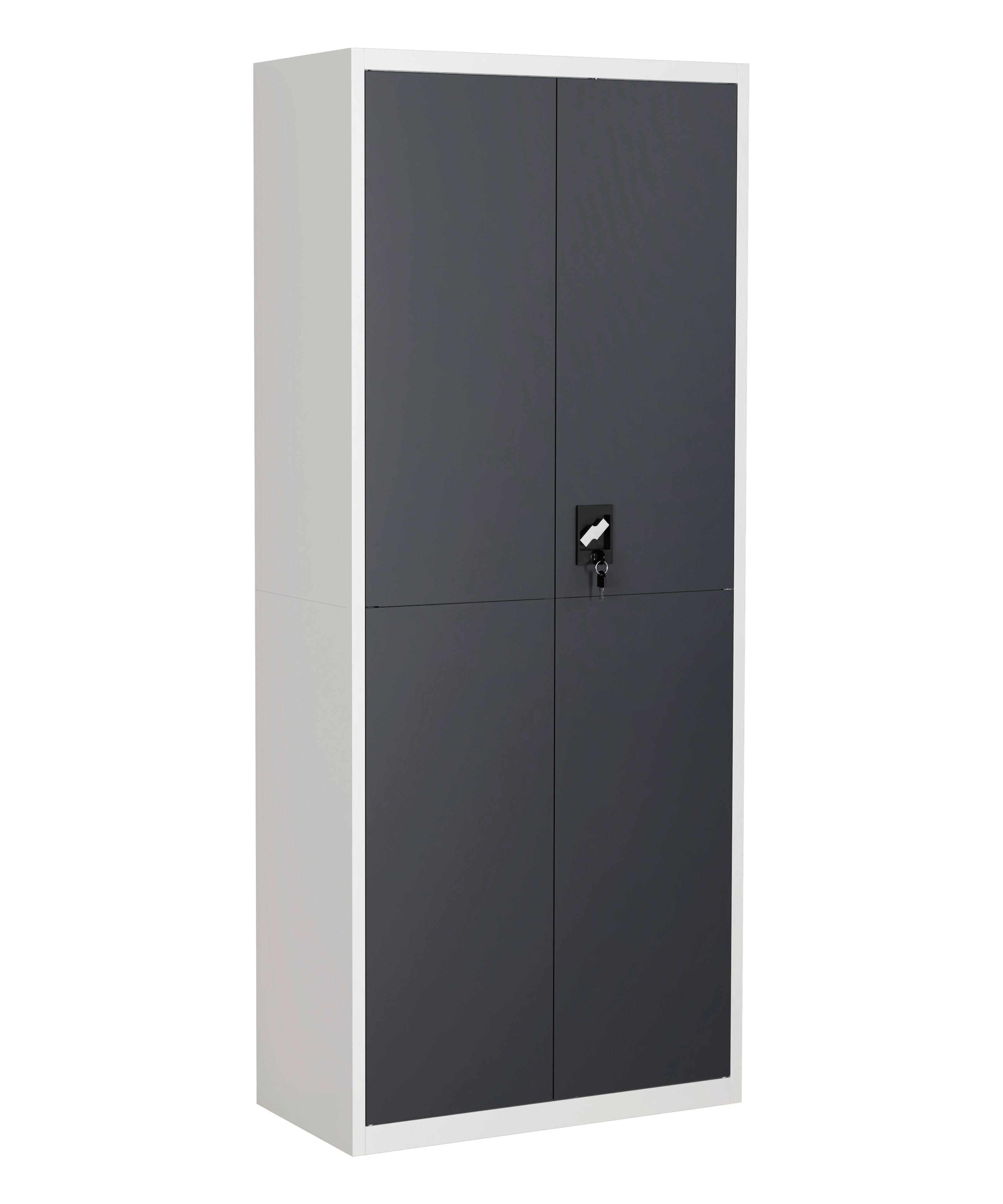 Aktenschrank Malivo Weiß/Anthrazit B: 80cm