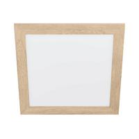 LED-Paneel 99471* Piglionasso - Eichefarben/Weiß, Natur, Holz/Kunststoff (50/50/5,5cm) - Eglo