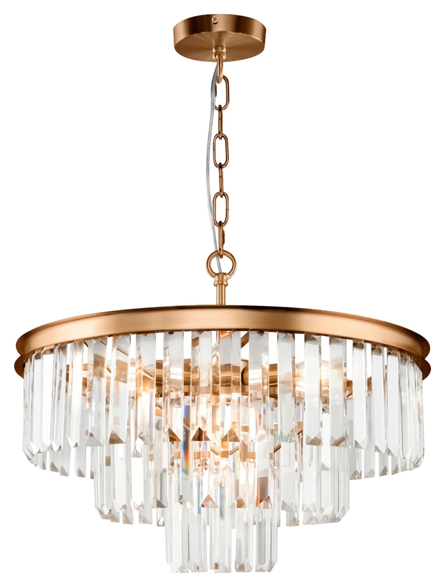 Pendelleuchte Revero - Messingfarben, Trend, Glas/Metall (50/40/50cm) - MAYTONI