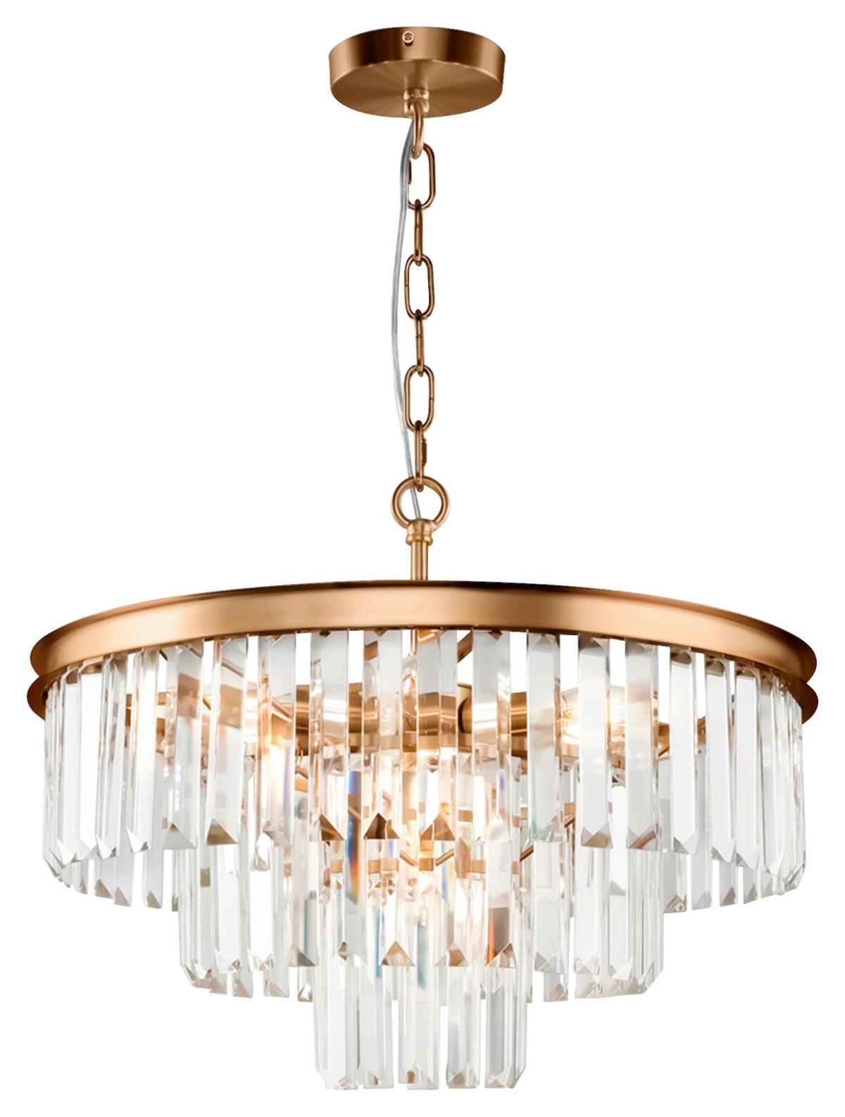 Pendelleuchte Revero - Messingfarben, Trend, Glas/Metall (50/40/50cm) - MAYTONI