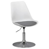 Otočná stolička pre dieťa korsika biela/sivá - sivá/biela, Modern, kov/textil (46/88/46cm) - MID.YOU