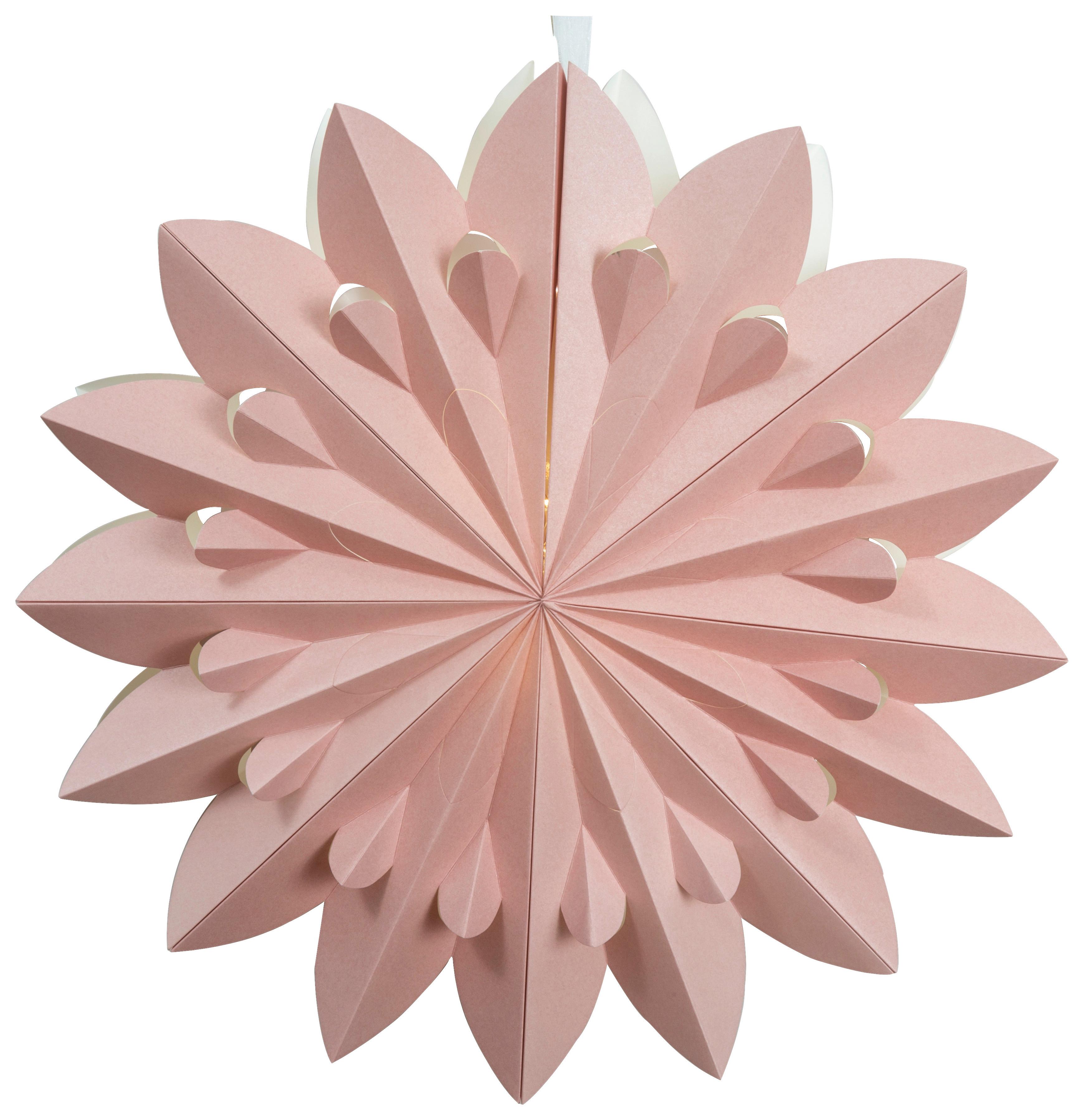 Dekoračné LED svietidlo ADA - staroružová, kov/plast (44/44cm) - Mömax