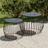 SADA ZÁHR. PRÍRUČ. STOLÍKOV AVA - čierna, Basics, kov/textil - Mömax