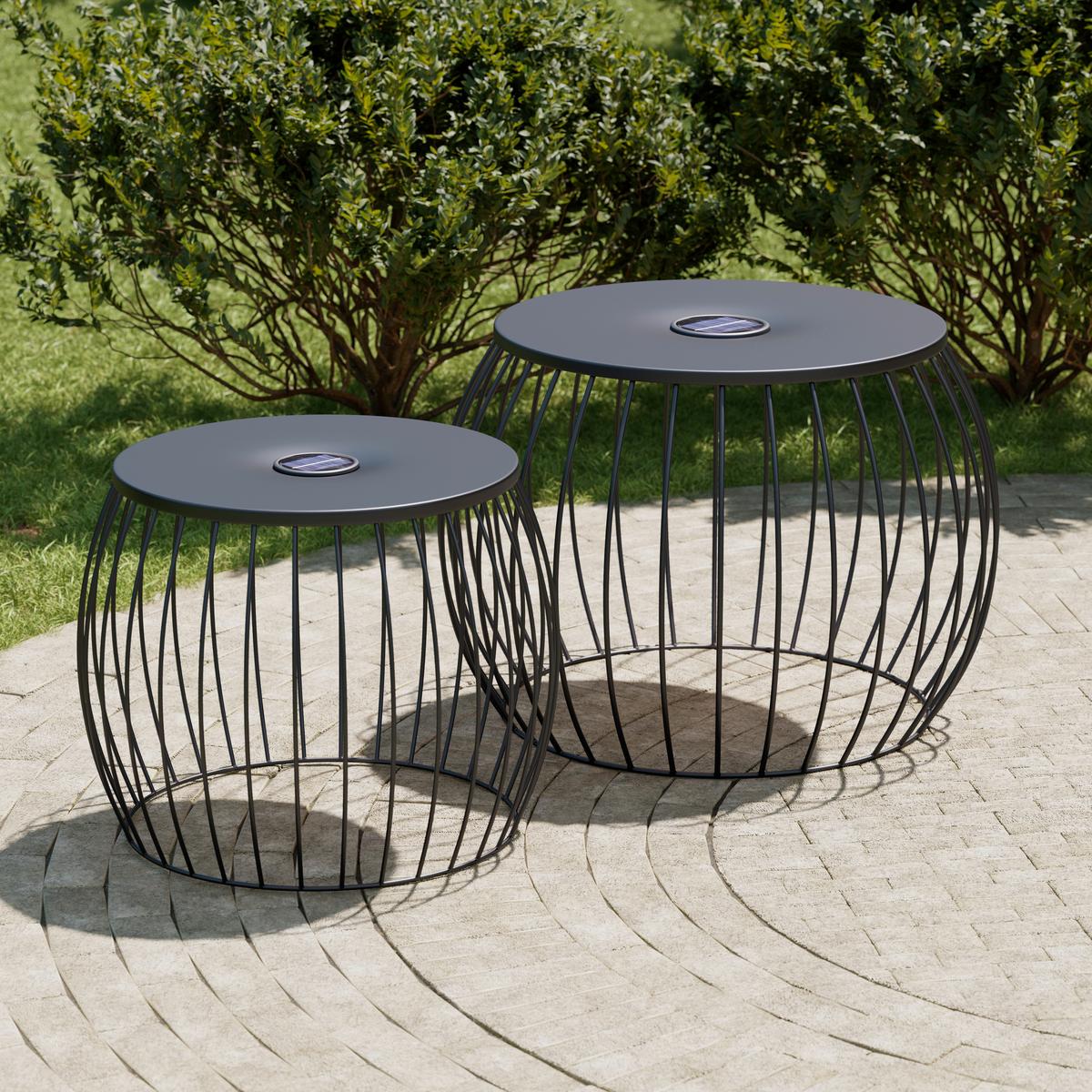 SADA ZÁHR. PRÍRUČ. STOLÍKOV AVA - čierna, Basics, kov/textil - Mömax