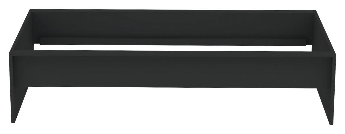 Unit Elements Bettrahmen 90x200 cm Anthrazit - Anthrazit, KONVENTIONELL, Holzwerkstoff (90/200cm) - Ondega