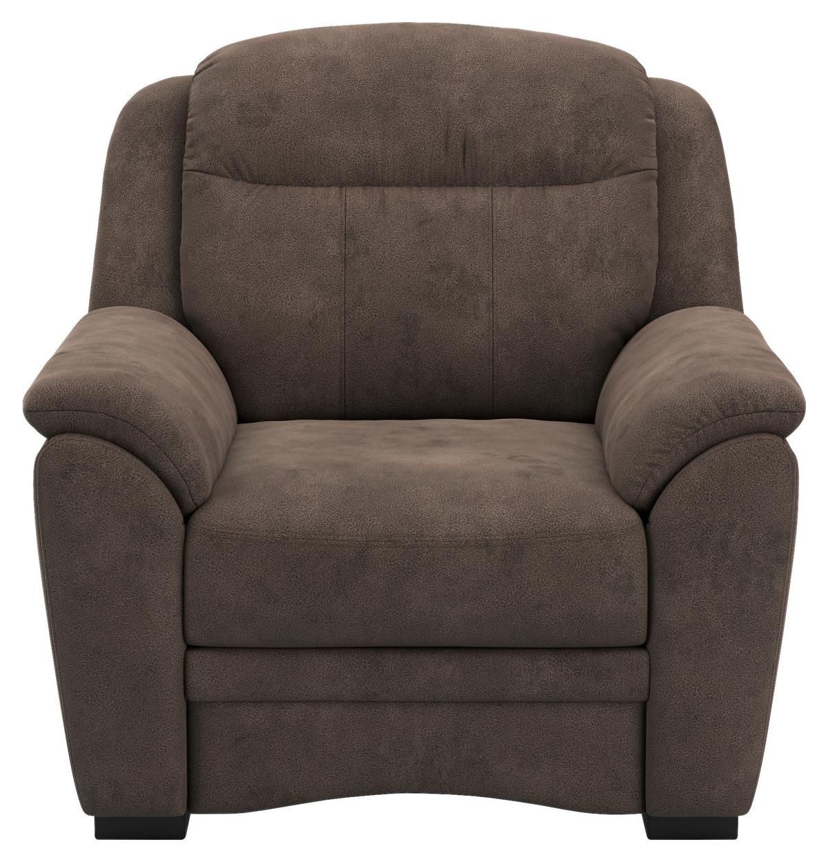 KŘESLO BRUNO 2 V1 - černá/šedohnědá, Konvenční, textil/plast (101/99/99cm)