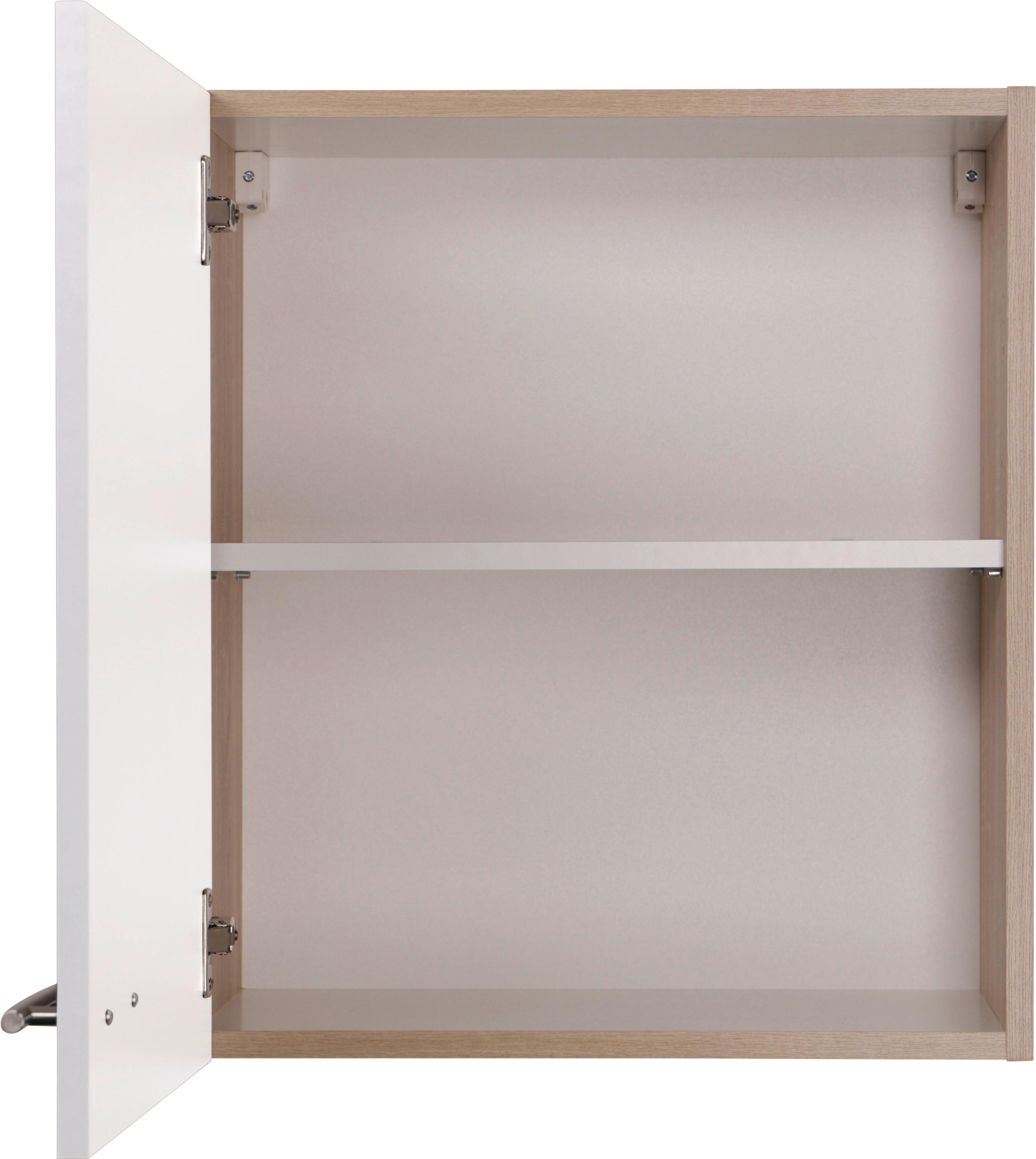Küchenoberschrank Merle Weiß, Eiche Dekor B:50cm - Eichefarben/Weiß, Basics, Holzwerkstoff (50/56,1/34,6cm) - Respekta