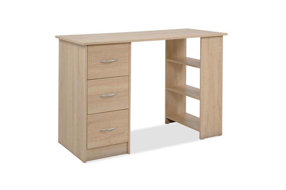 Schreibtisch Lasse Sonoma Eiche D. L: 115cm - Sonoma Eiche, Basics, Holzwerkstoff (115/49/75cm) - MID.YOU