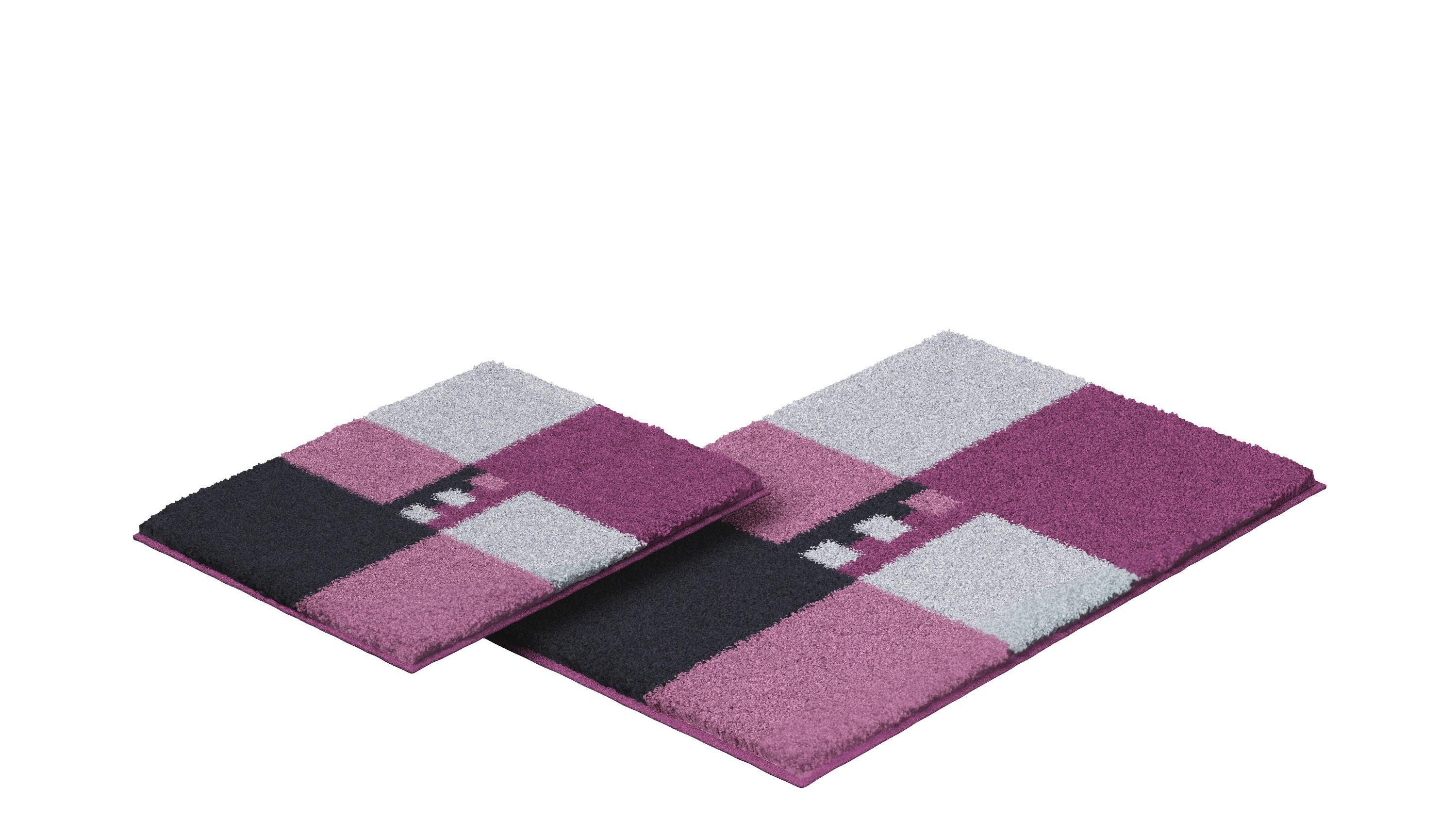 Bademattenset Roman 2er Set - Beere, Basics, Textil (40x50/50x80cm) - Grund