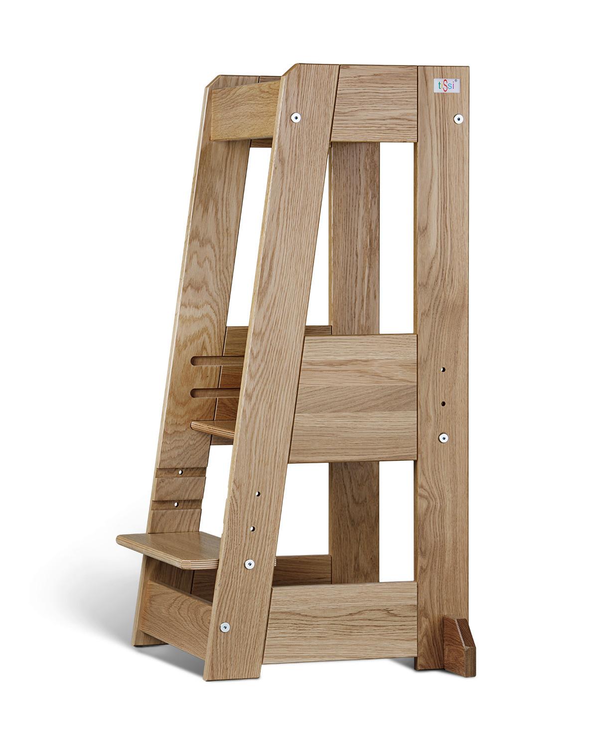 Lernturm Eiche - Eichefarben, Basics, Holz (40/91/45cm) - tiSsi