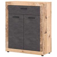 Kommode 88,9 Cm Luna 2, Graphitfarben - Schwarz/Graphitfarben, Design, Holzwerkstoff/Kunststoff (88,9/107,7/40cm) - MID.YOU