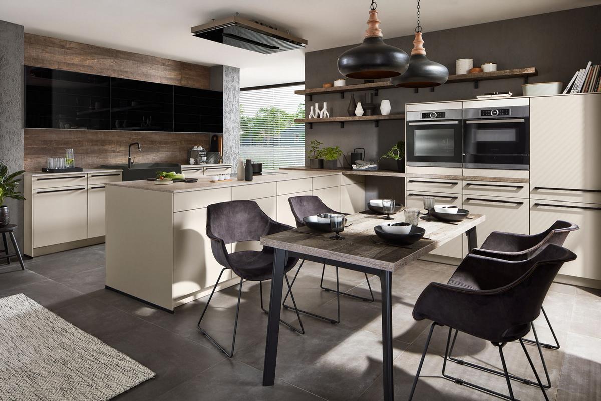 Einbauküche Eastbourne Frei Planbar Modernes Design - Weiß, MODERN, Holzwerkstoff - Vertico