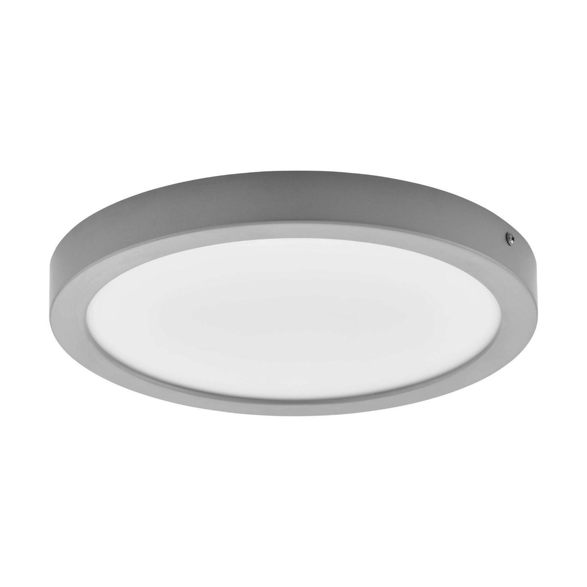 Aufbauleuchte 75636 Idun 2 Weiss - Silberfarben/Weiß, Basics, Kunststoff/Metall (30/3,2cm) - Eglo