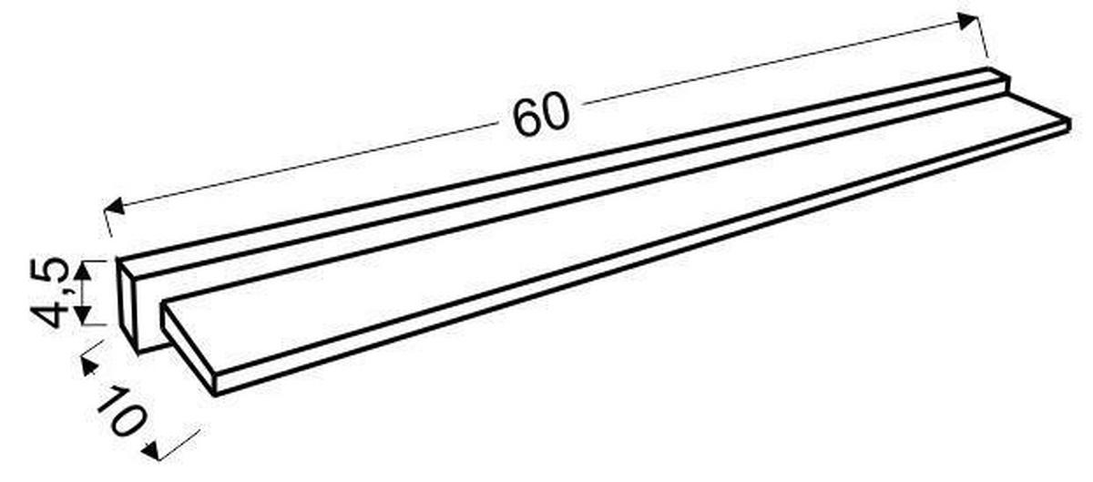 Bad-wandleuchte Sumo Ip20 Chromfarben L: 60 Cm - Chromfarben, KONVENTIONELL, Metall (10/60/4,5cm)