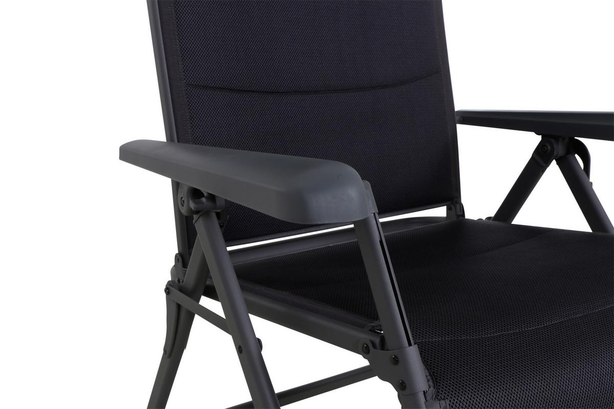 Sonnenliege Premium Aluminium, verstellbar - Anthrazit, KONVENTIONELL, Textil/Metall (75/123/91cm) - Siena Garden