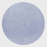 Hochflorteppich, Silber Pouffy - Silberfarben, Basics, Textil (120/120cm)