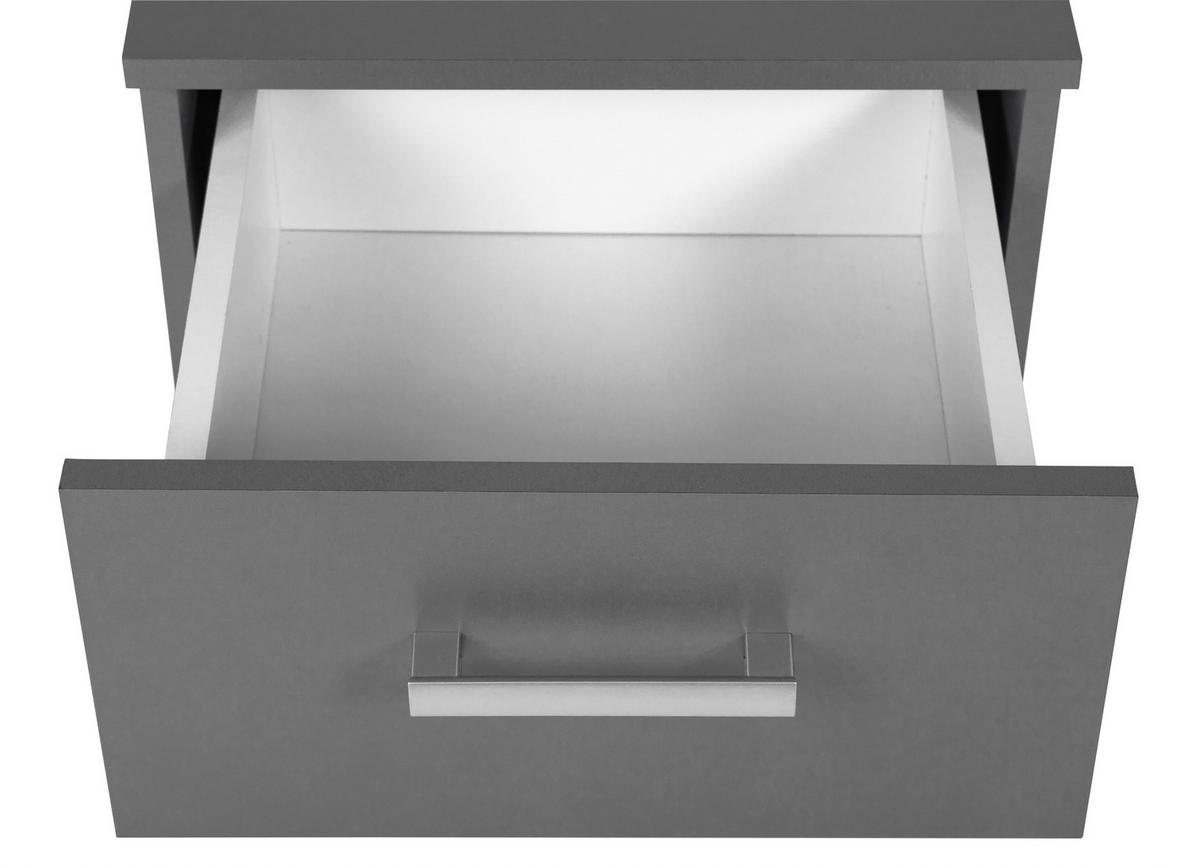 Kommode B: 41,20 cm Elenzio, Graphitfarben - Graphitfarben, Basics, Holzwerkstoff (41,20/40/50,8cm) - MID.YOU