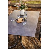 Gartentisch Klappbar Metall /Kunststoff/Holz L 160 cm - Anthrazit, KONVENTIONELL, Holzwerkstoff/Kunststoff (160/90/71cm) - Siena Garden