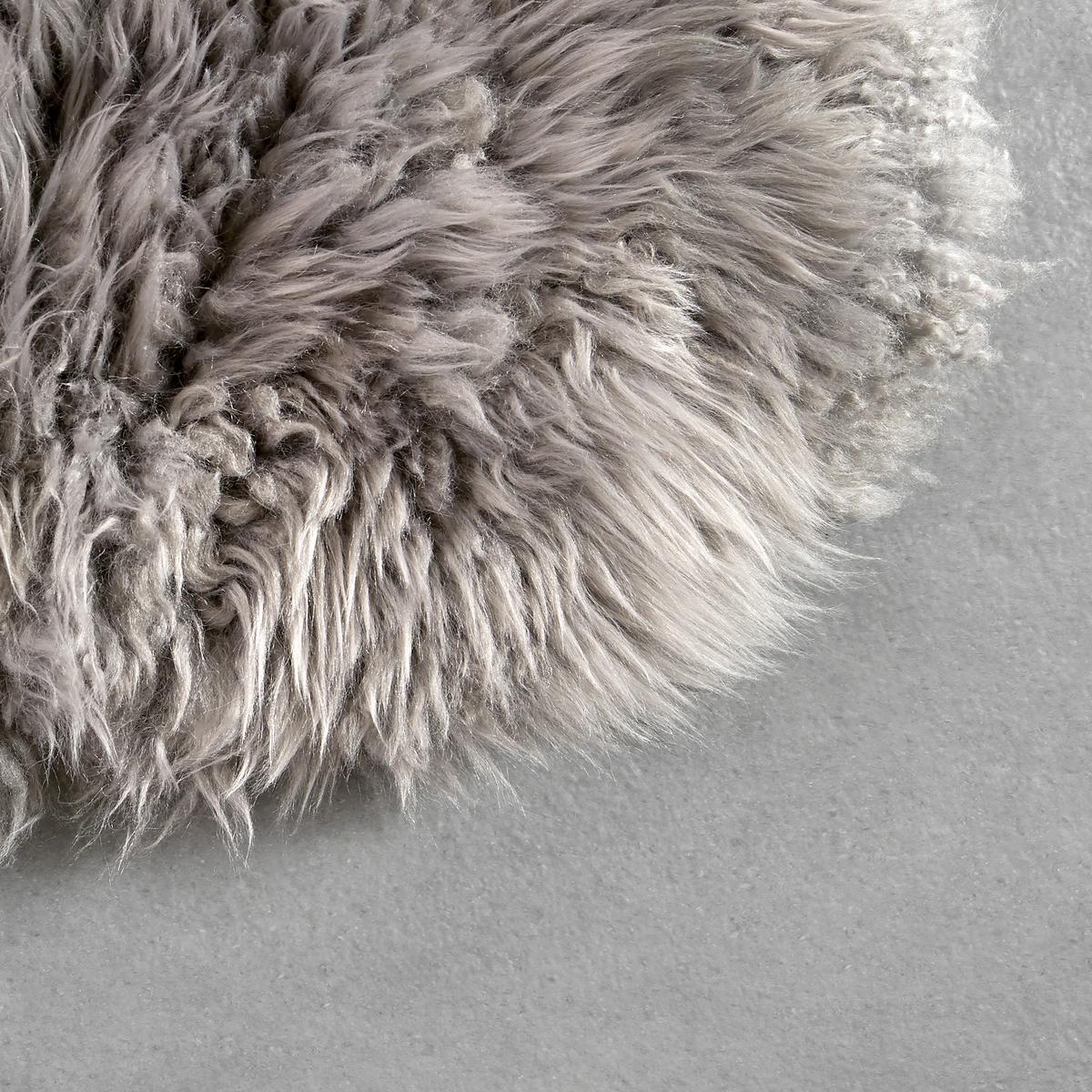 OVČIA KOŽUŠINA Emma, 60/45cm, svetlosivá - svetlosivá, textil (45/60cm) - Modern Living
