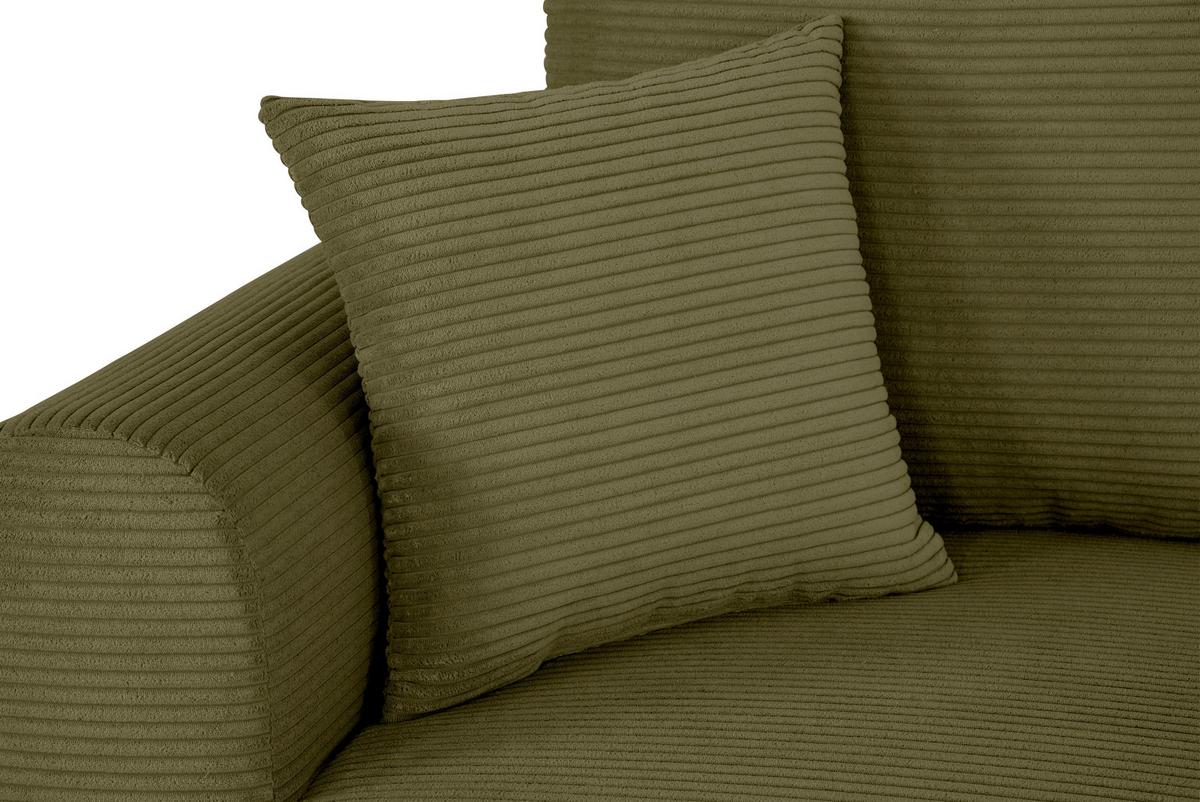 Ecksofa Joni Olivgrün S: 250 cm - Olivgrün, Design, Textil (250/151cm) - MID.YOU