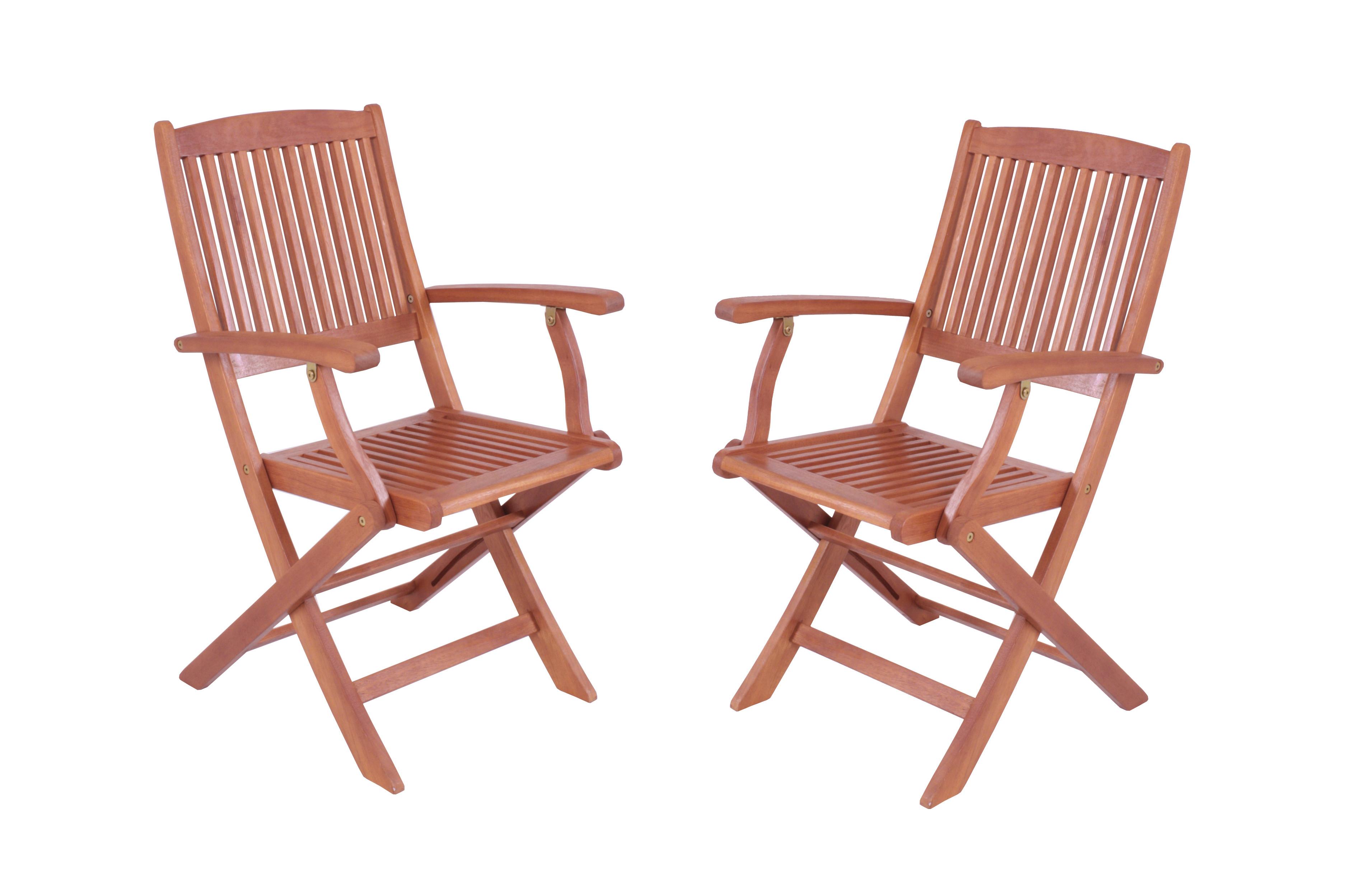 Gartenklappstuhl Stockholm - Braun, Basics, Holz (52,5/90/59,5cm) - Gardenson