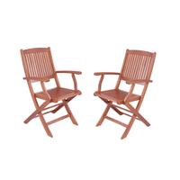 Gartenklappstuhl Stockholm - Braun, Basics, Holz (52,5/90/59,5cm) - Gardenson