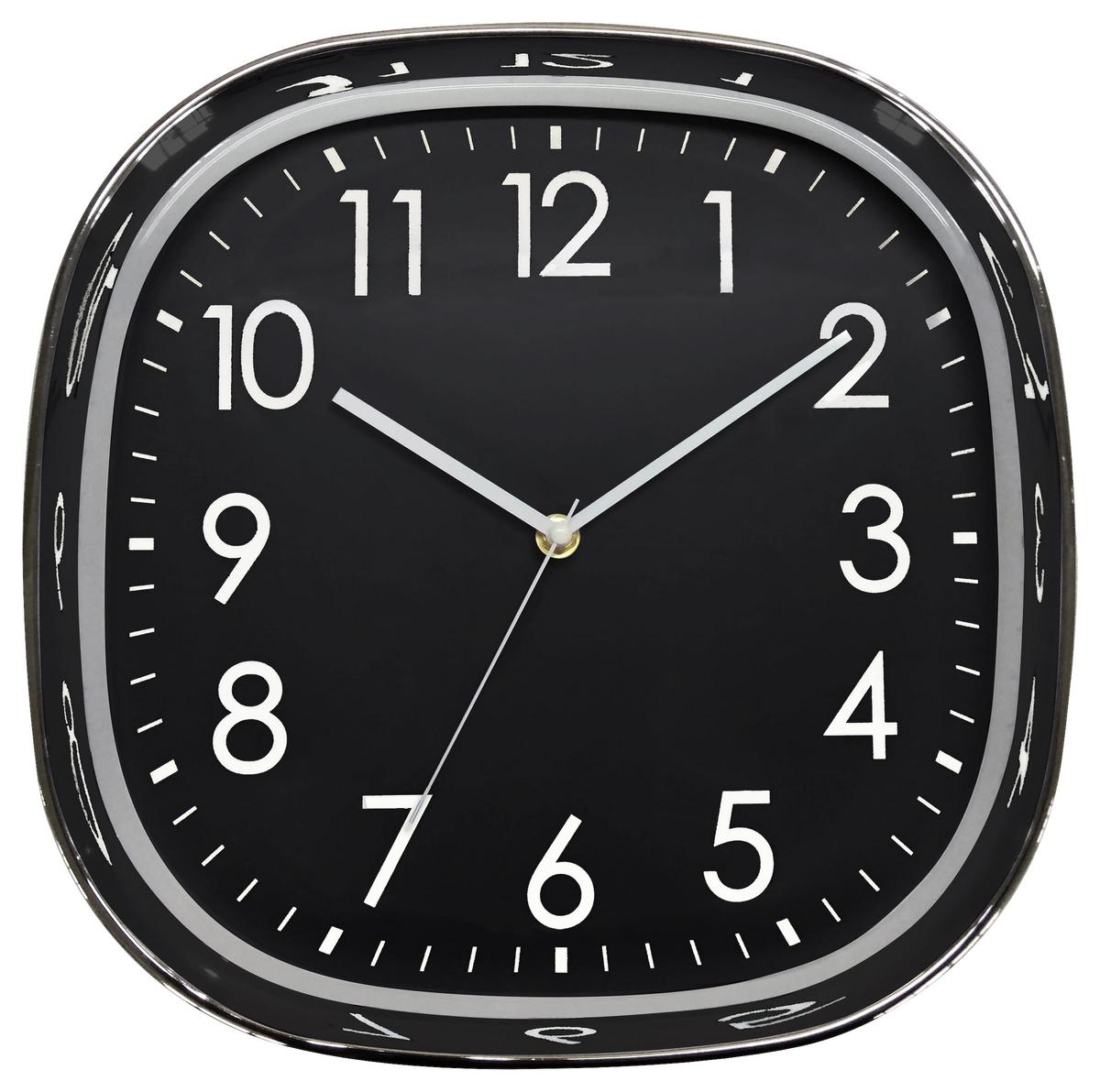 Wanduhr Naomi Versch. Designs, D: 30 Cm - Silberfarben, Basics, Kunststoff (30cm) - Ondega