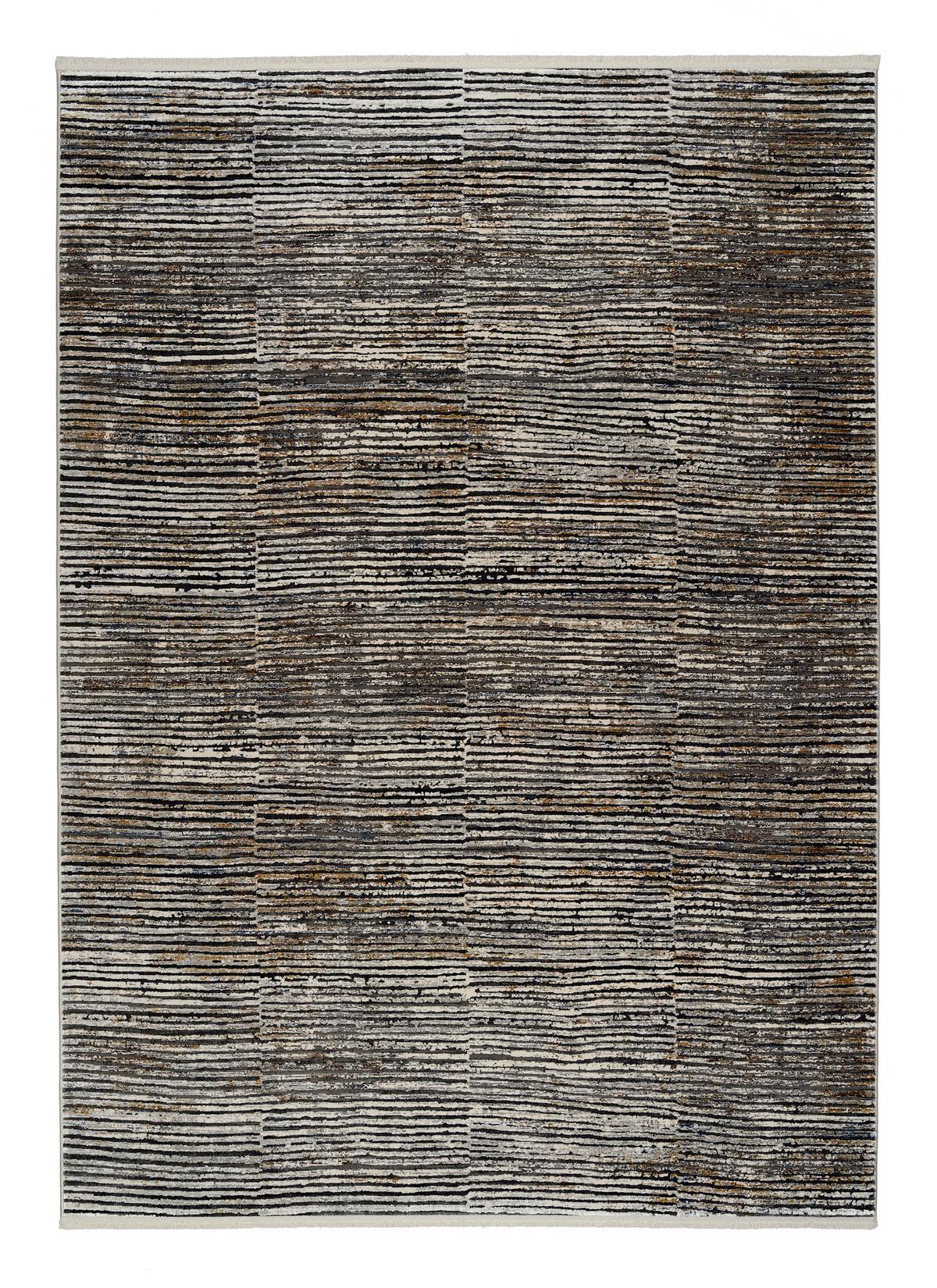 Webteppich Schwaz/beige Colorado Stripe 80 X 150 Cm - Beige/Schwarz, Design, Textil (80/150cm) - Musterring