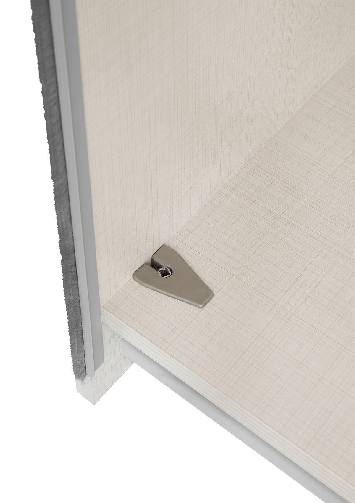 Šatní skříň LUMOS, šířka 298 cm - pískové barvy/barvy hliníku, Konvenční, kov/kompozitní dřevo (298/222/68cm)