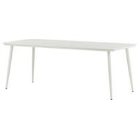 Gartentisch Lina Aluminium L 200 Cm - Beige, KONVENTIONELL, Metall (200/90/75cm) - Gardenson