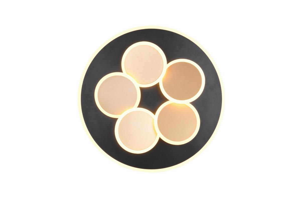 LED-Deckenleuchte 653210680 Mandala - Goldfarben/Schwarz, Design, Metall (49/7.5cm) - Trio Leuchten