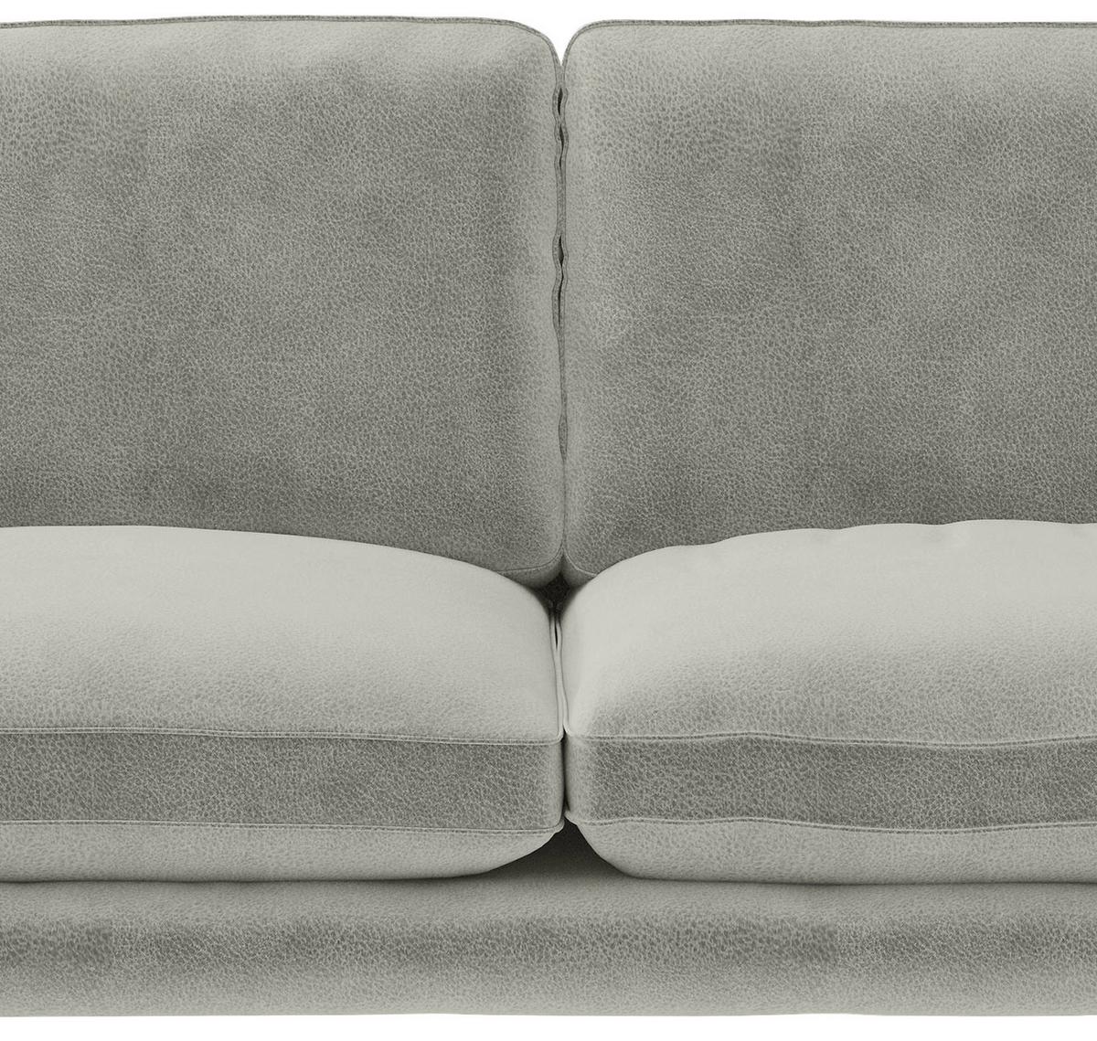 Sitzgarnitur Bali - Hellgrau/Schwarz, Design, Textil (202/250cm) - Livetastic