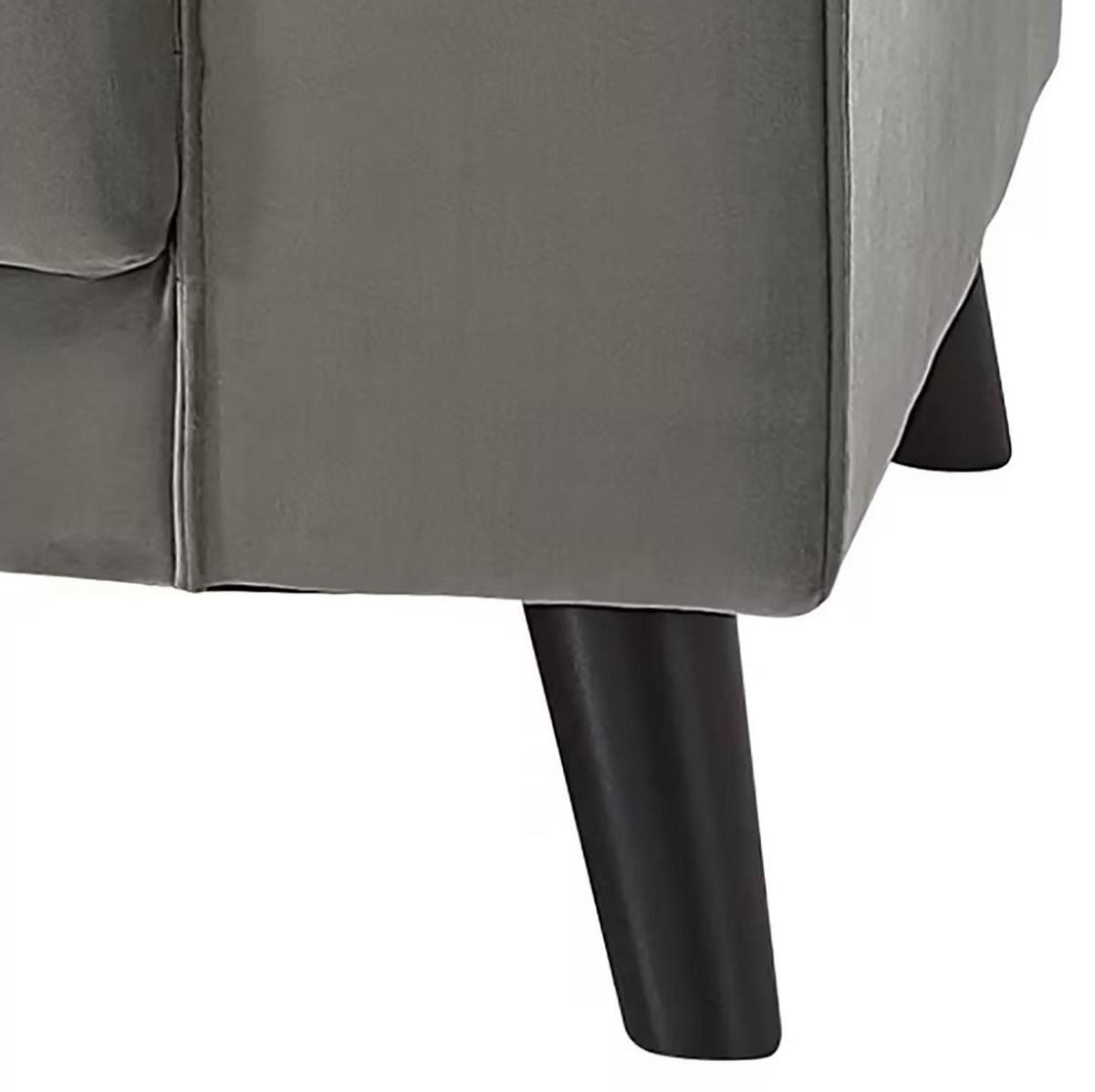 Ecksofa Lumber Jack Grau S: 201x291 Cm - Wengefarben/Grau, MODERN, Textil (201/291cm) - Trendmanufaktur