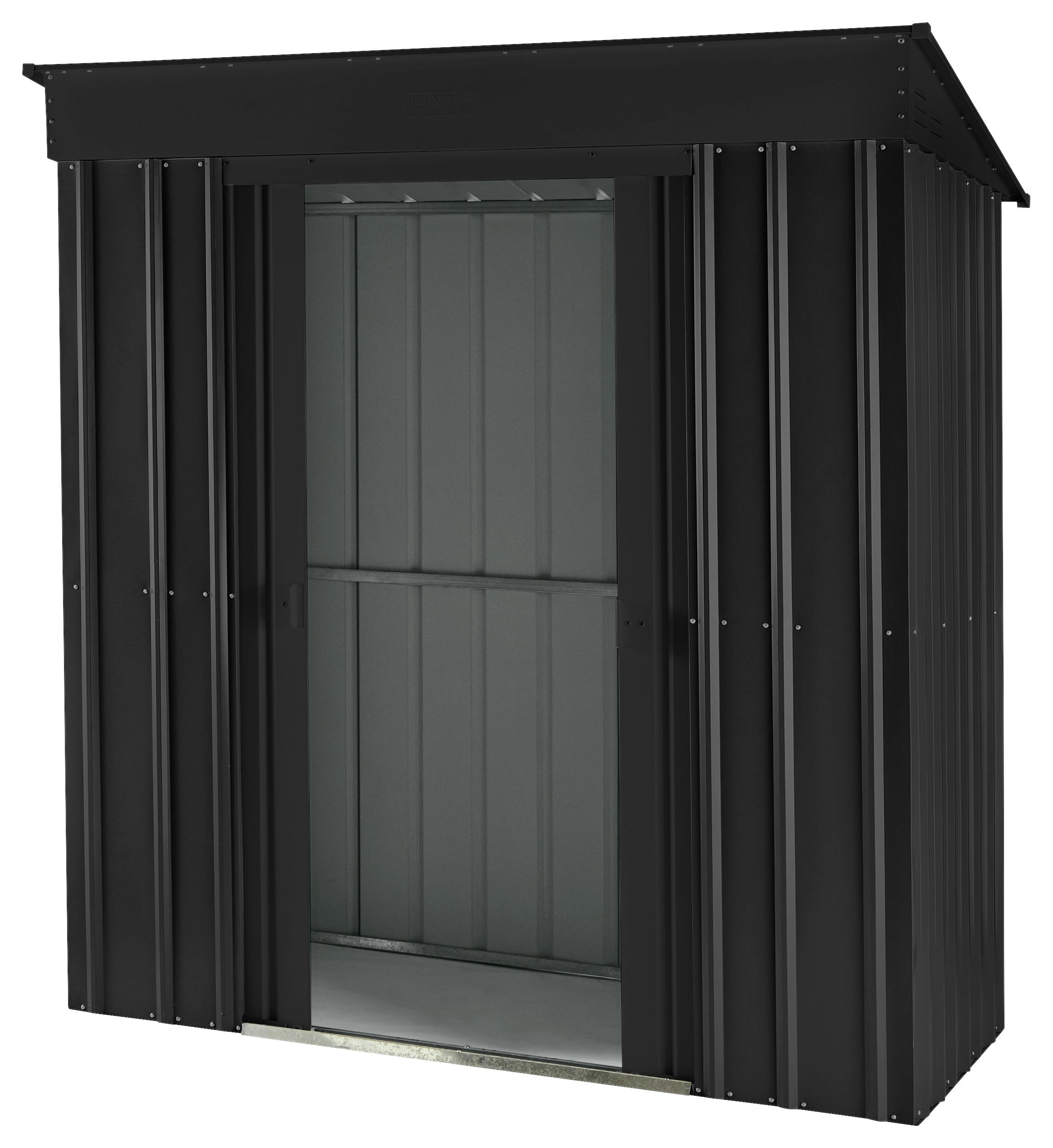 Gerätehaus Ohne Boden 180x199x124 - Schwarz, Basics, Metall (180/199/124cm)