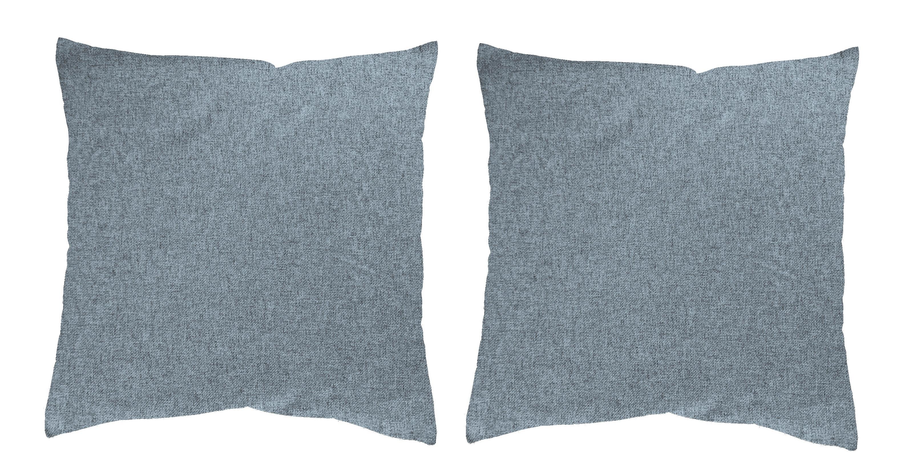 Kissenhüllen-set Lucio - Blau, Basics, Textil (50/50cm)