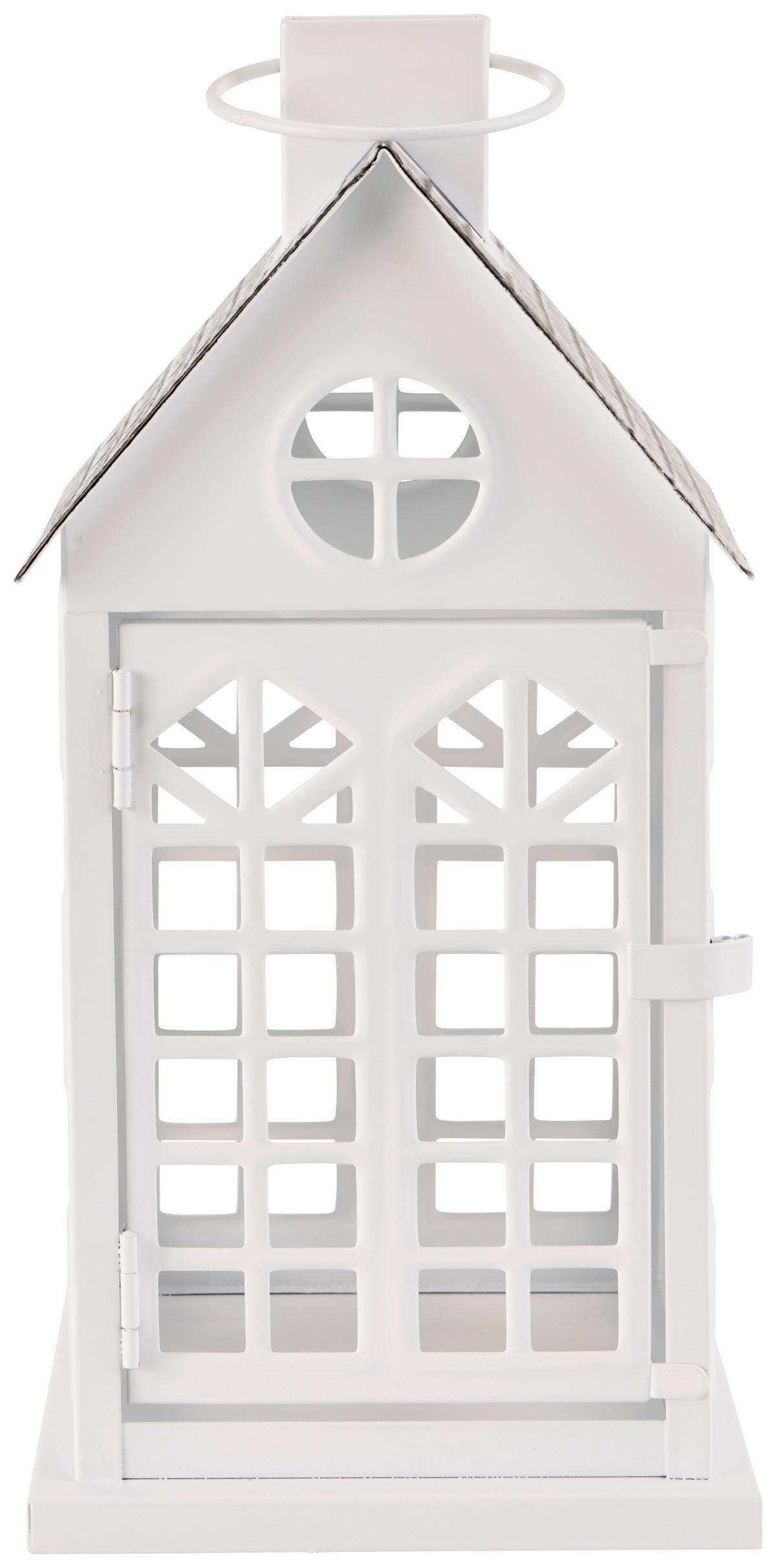 Lámpás Emilia - fehér, Konventionell, fém (13/13/28cm) - Luca Bessoni