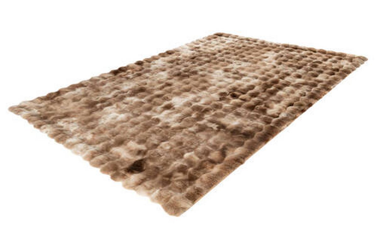 Fellteppich My Camouflage - Taupe, KONVENTIONELL, Textil (80/150cm) - Obsession