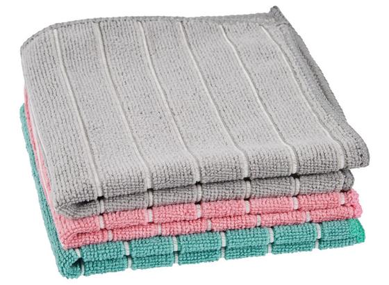 Utierka Z Mikrovlákna Paula 3-dielna - sivá/ružová, Moderný, plast (25/18/3cm) - Mömax modern living Utierka Z Mikrovlákna Paula 3-dielna - sivá/ružová, Moderný, plast (25/18/3cm) - Mömax modern living