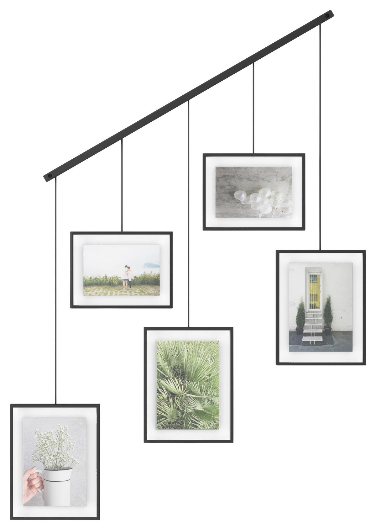 Collagen-Bilderrahmen Schwarz B: 79,4 cm - Schwarz, Design, Glas/Metall (79,4/3,18/69,5cm) - Umbra