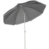 Sonnenschirm Sophie Ii Dm: 180 H: 190 Cm Anthrazit - Anthrazit/Rot, KONVENTIONELL, Textil/Metall (180/190cm) - Ondega