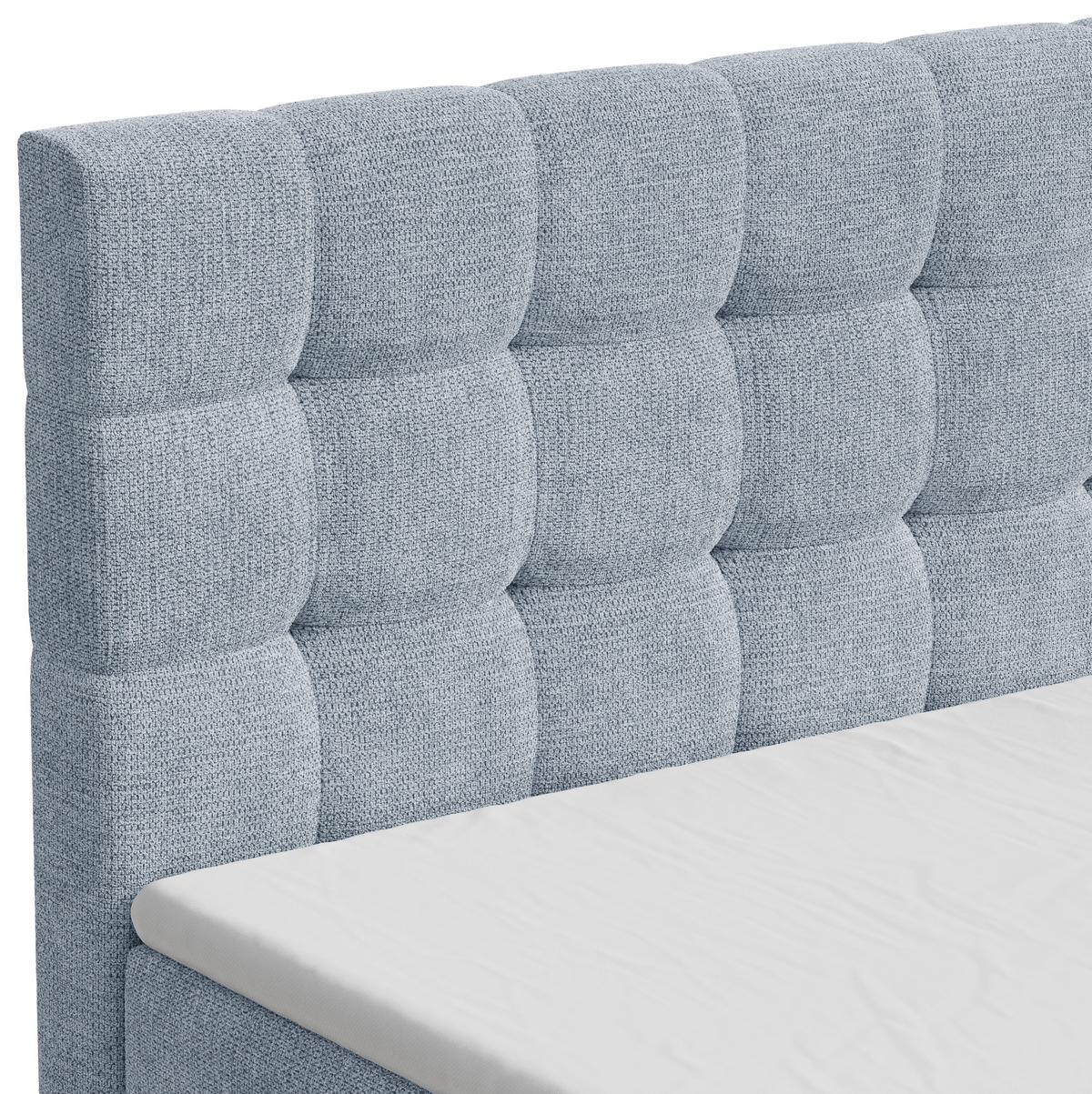 BOXBETT Oslo Blau 140x200cm - Blau/Schwarz, MODERN, Holz/Kunststoff (140/200cm) - MID.YOU