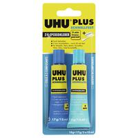Epoxidkleber Plus Schnellfest 2-Komponenten-Kleber 35 G - Transparent, Basics, Metall (6,8/2,7/17cm) - UHU AUSTRIA