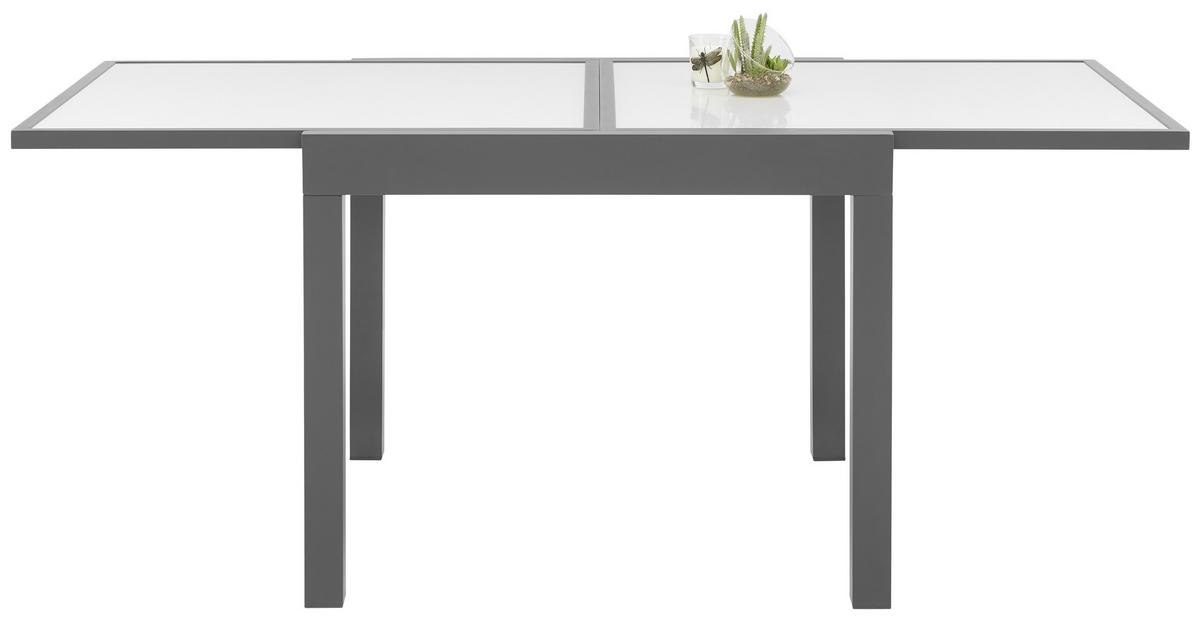 ZAHRADNÍ STŮL ATLANTA 2 - antracitová, Moderní, kov/sklo (90-180/90/75cm) - Modern Living