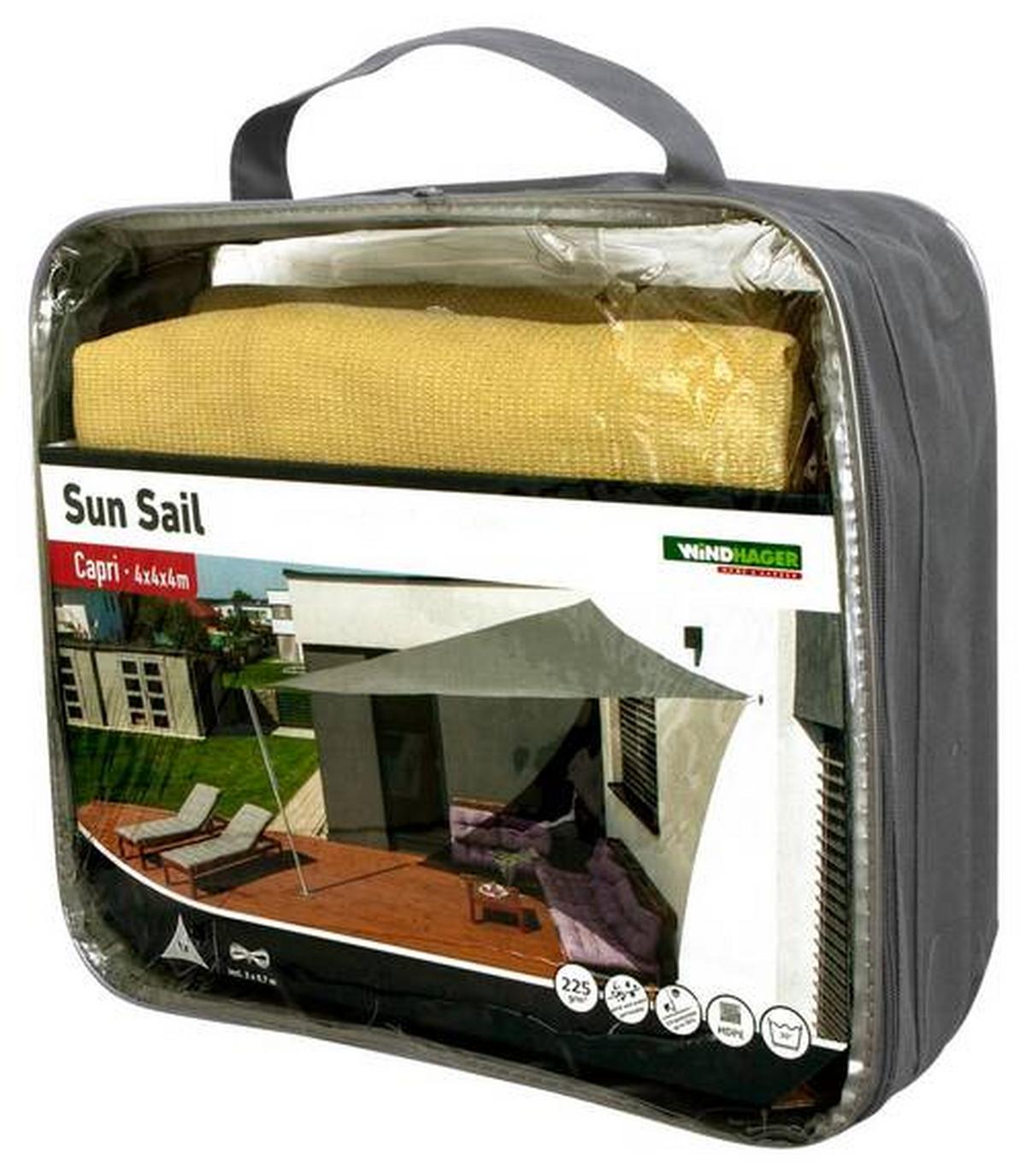 Sonnensegel Dreieck 4x4x4 M - Champagner, Basics (400/400/400cm)