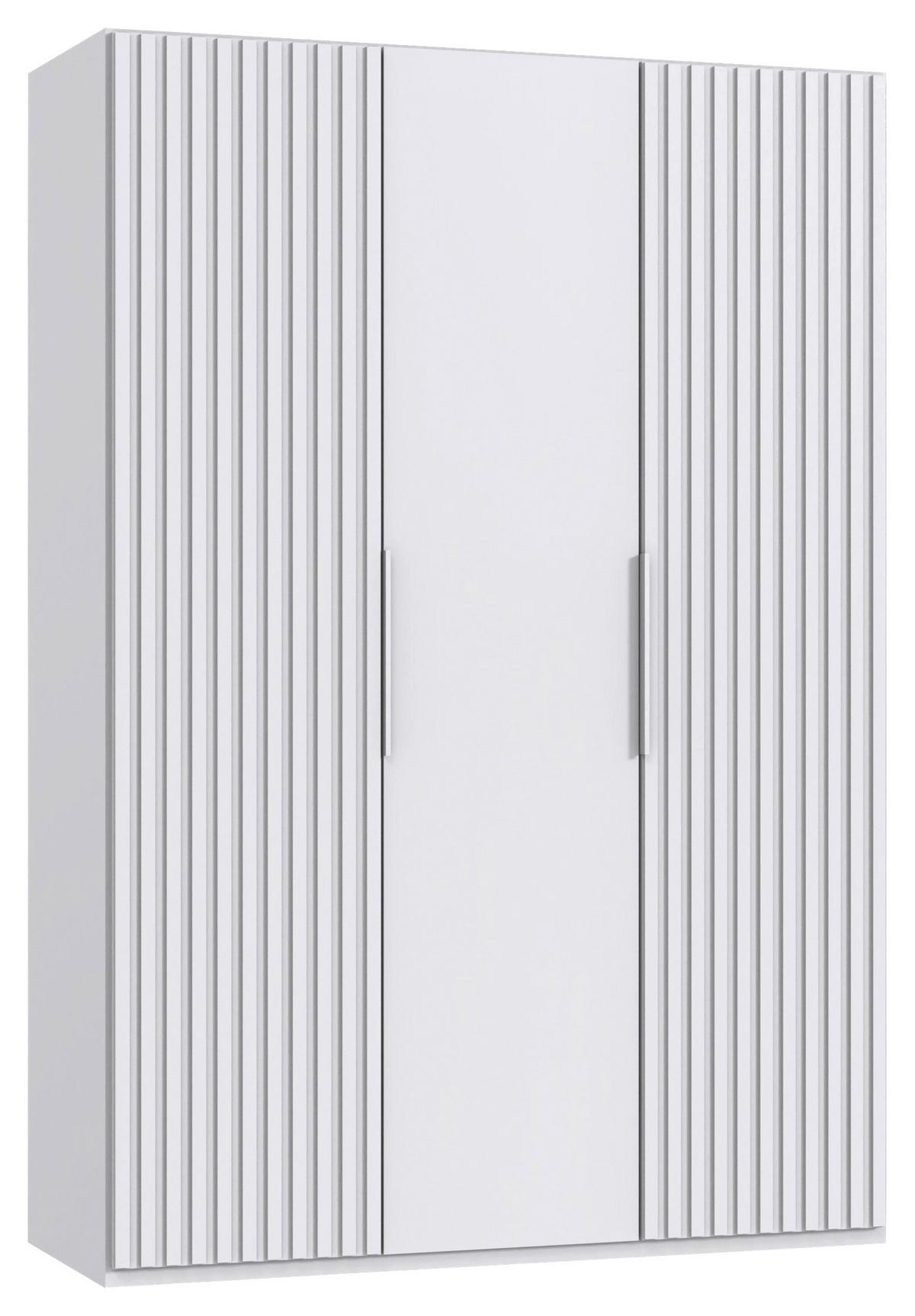 Drehtürenschrank Andorra Weiß B: 150 Cm - Weiß, MODERN, Holzwerkstoff (150/216/58cm) - MID.YOU