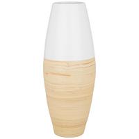 VÁZA NATURELLE - biela/prírodná farba, Lifestyle, drevo (19/50cm) - Zandiara